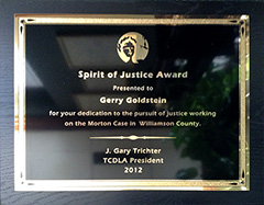TCDLA - Spirit of Justice Award